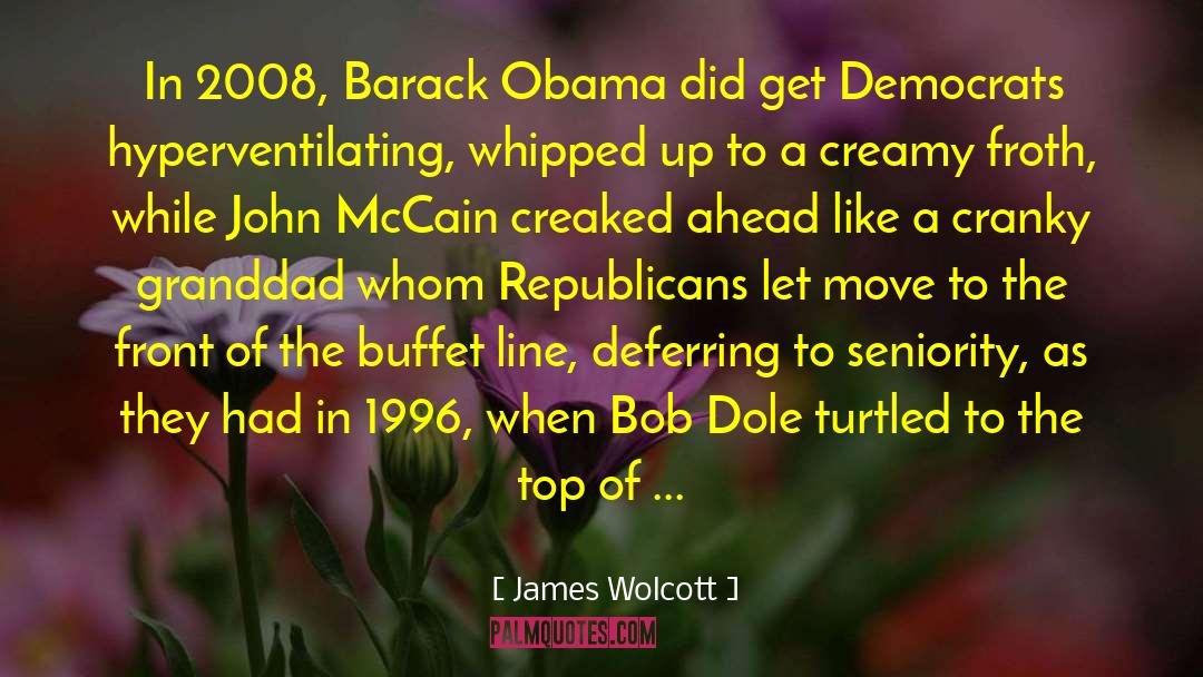 Shellacking Obama quotes by James Wolcott