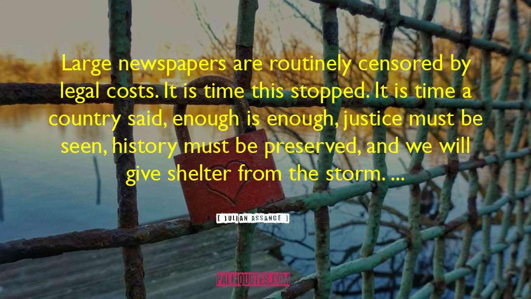 Shelter From The Storm quotes by Julian Assange