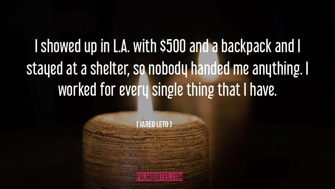 Shelter quotes by Jared Leto