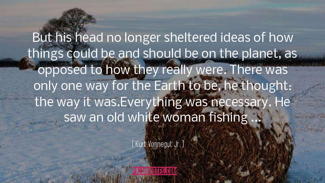 Sheltered quotes by Kurt Vonnegut Jr.