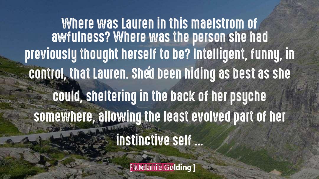 Sheltering quotes by Melanie Golding