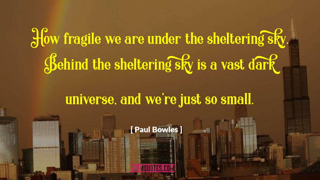 Sheltering Sky Bowles Death Life quotes by Paul Bowles