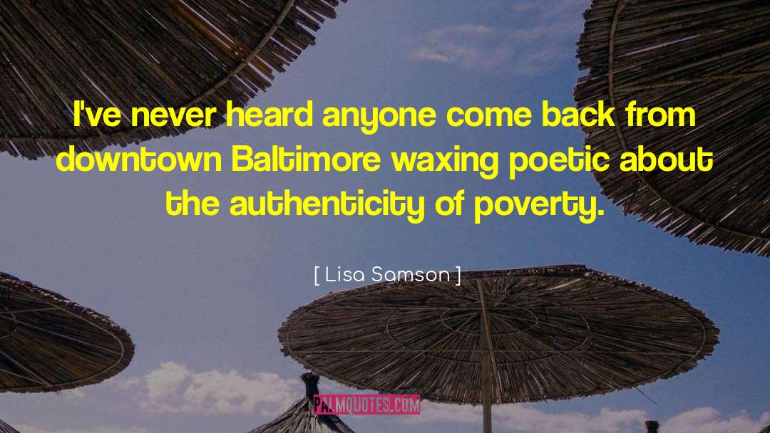 Shemesh Baltimore quotes by Lisa Samson