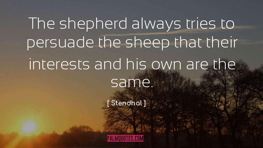 Shepherds quotes by Stendhal
