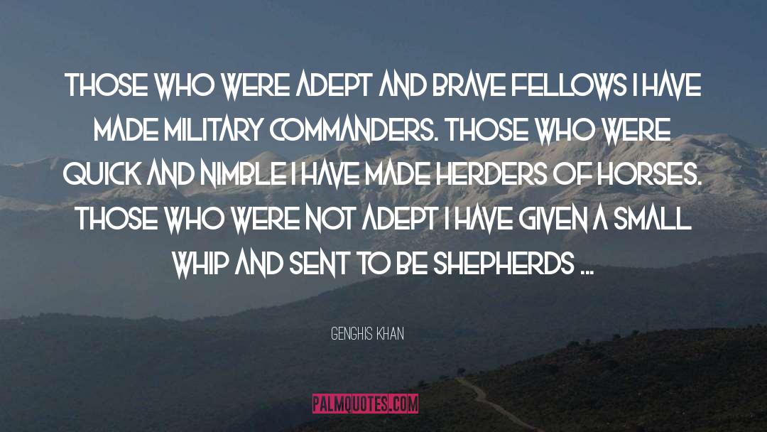 Shepherds quotes by Genghis Khan