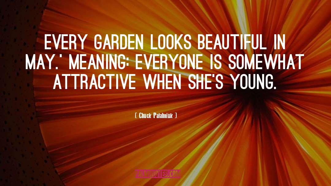 Shes Beautiful Because quotes by Chuck Palahniuk
