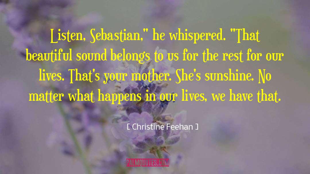 Shes Beautiful Because quotes by Christine Feehan