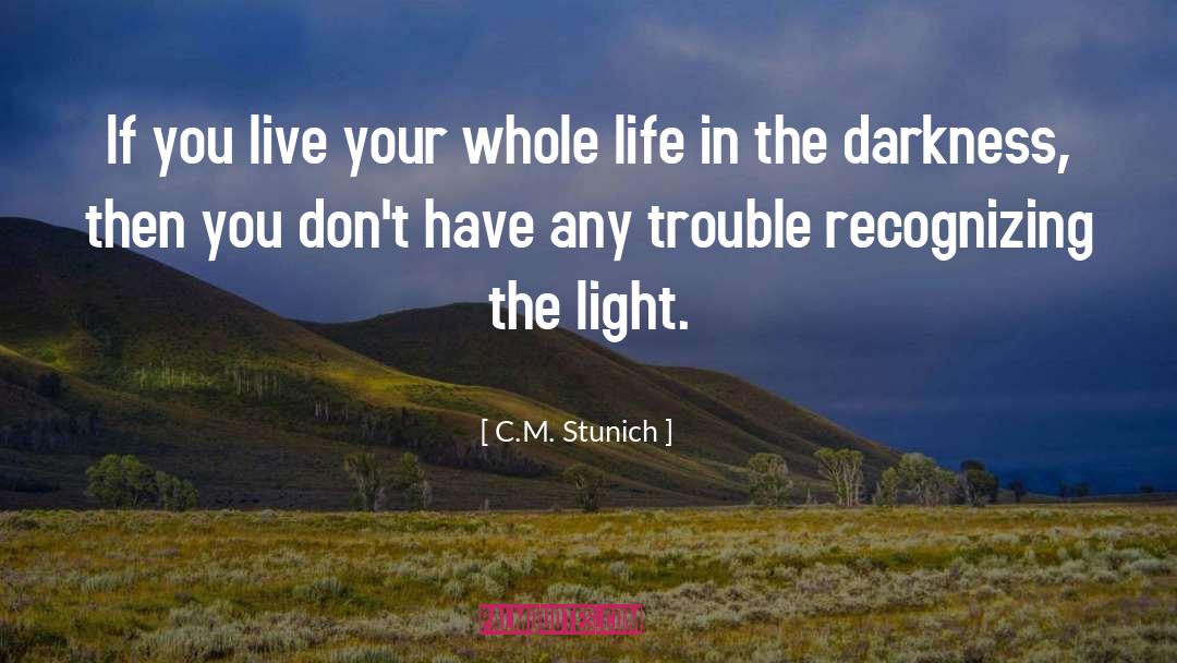 Shien Your Light quotes by C.M. Stunich