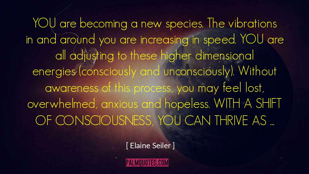 Shift In Consciousness quotes by Elaine Seiler