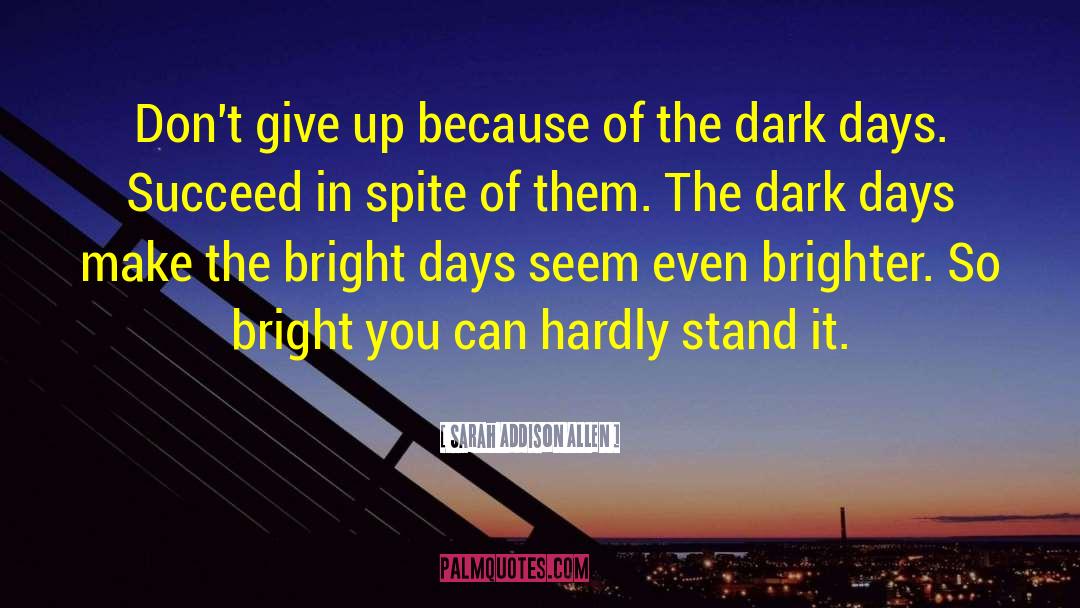 Shine Brighter quotes by Sarah Addison Allen