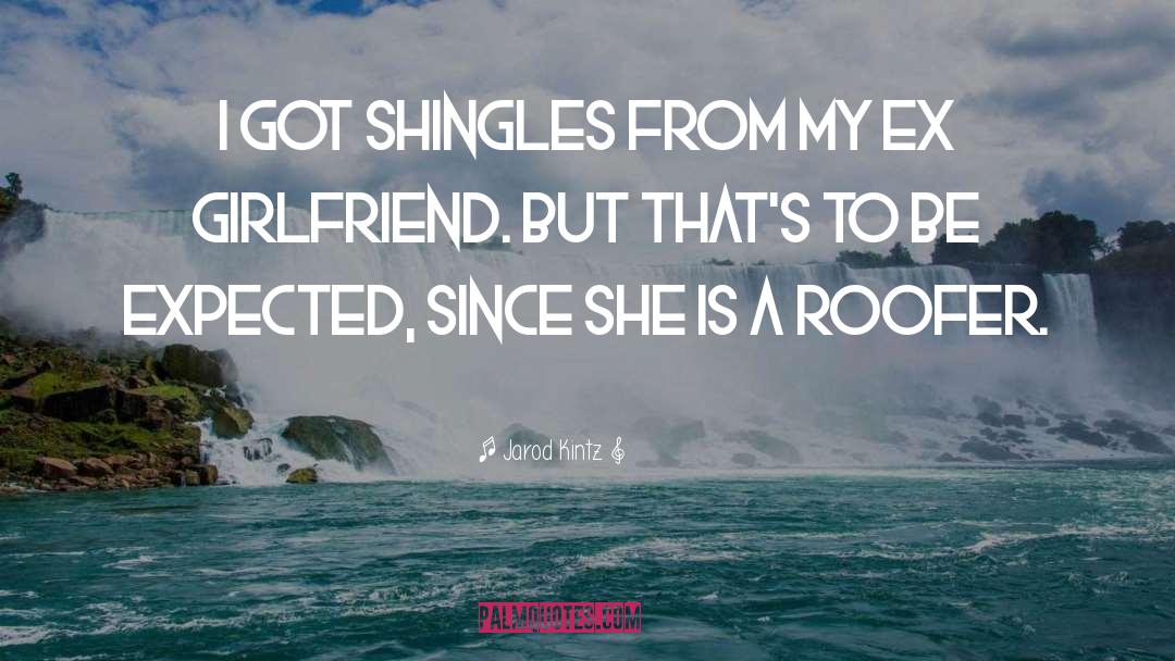 Shingles quotes by Jarod Kintz