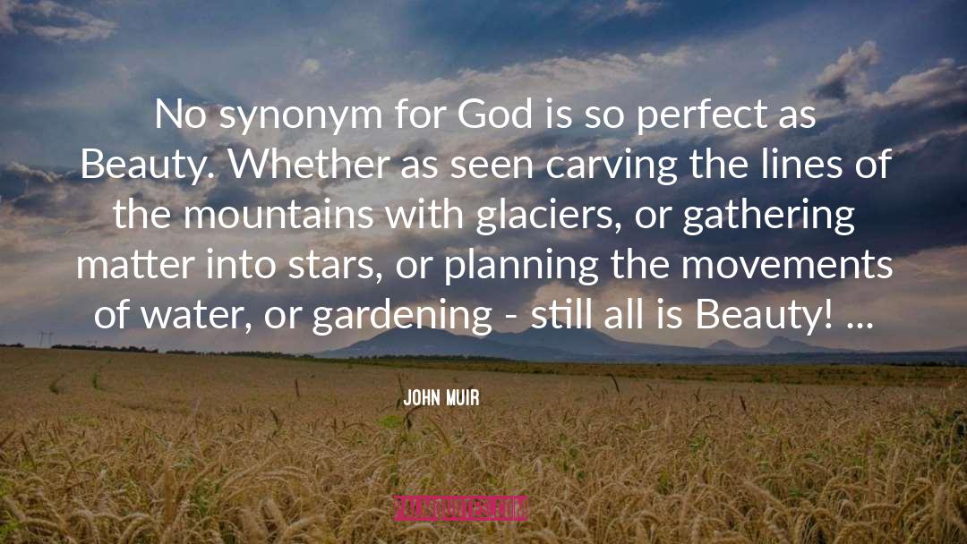 Shinier Synonym quotes by John Muir