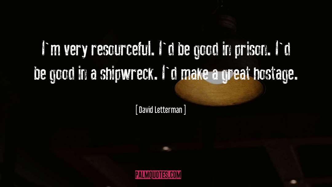 Shipwreck quotes by David Letterman