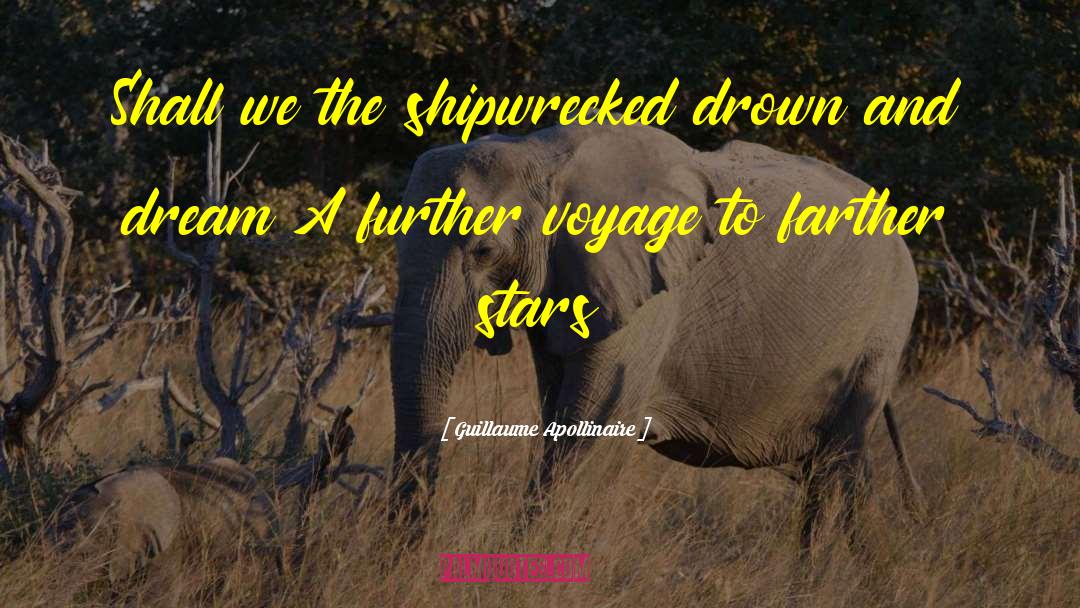 Shipwrecked quotes by Guillaume Apollinaire