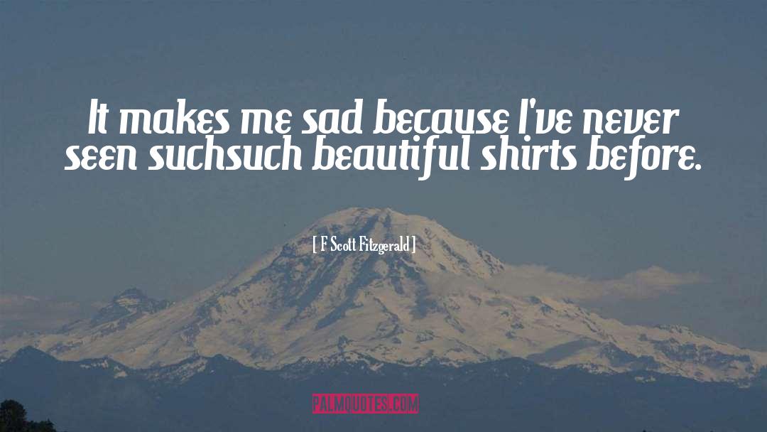 Shirts quotes by F Scott Fitzgerald