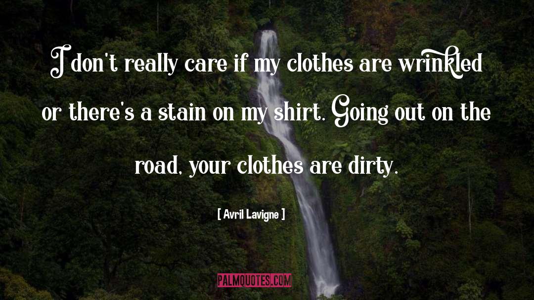 Shirts quotes by Avril Lavigne