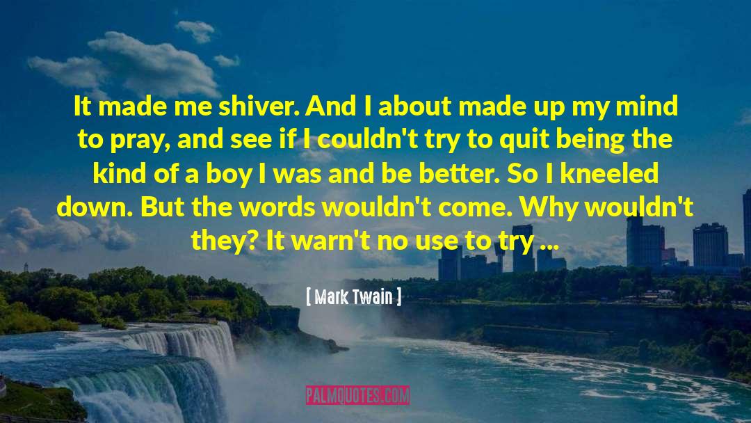 Shiver quotes by Mark Twain