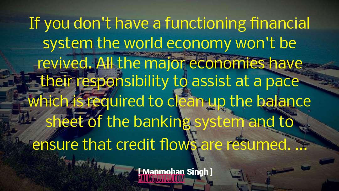 Shkolnikov Financial quotes by Manmohan Singh