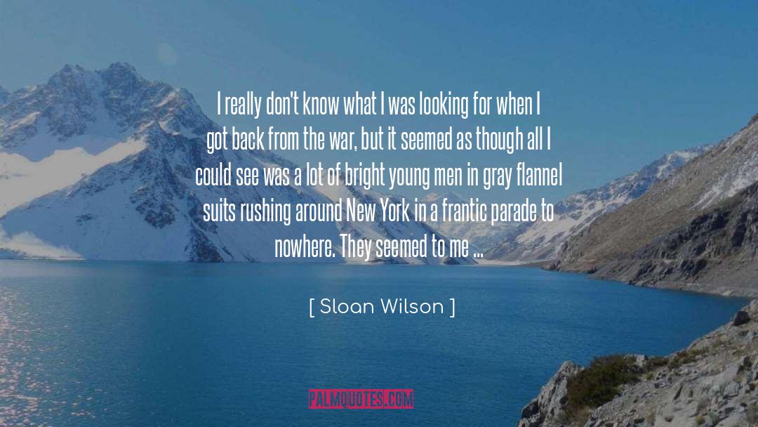 Shock And Awe quotes by Sloan Wilson