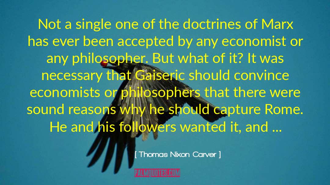 Shock Doctrine quotes by Thomas Nixon Carver