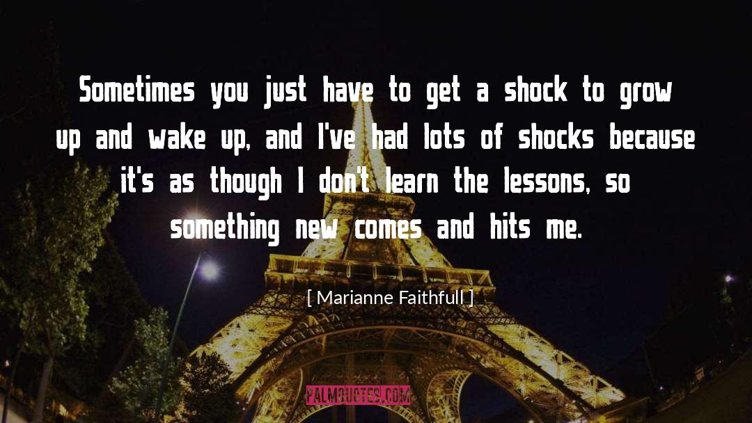 Shock Therapy quotes by Marianne Faithfull