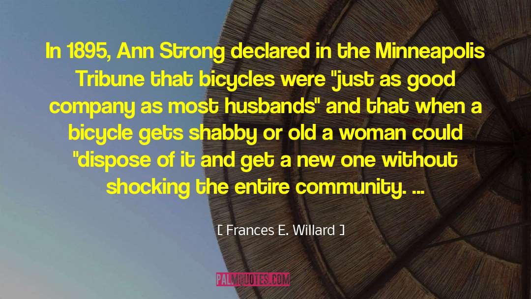 Shocking quotes by Frances E. Willard