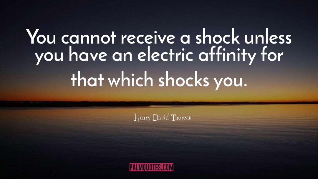 Shocks quotes by Henry David Thoreau