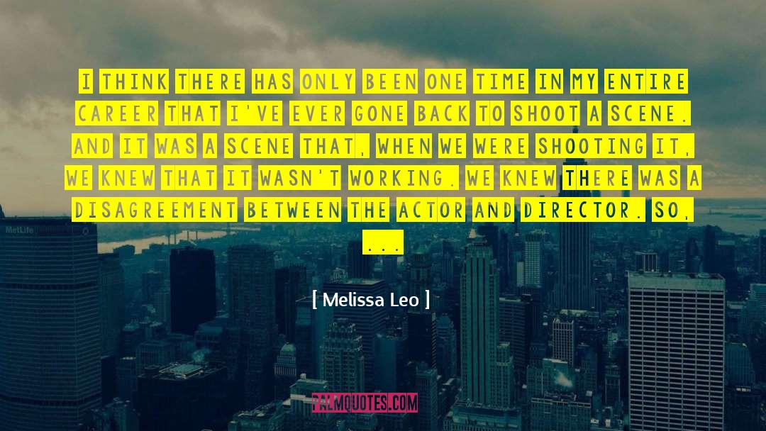 Shoot The Wounded quotes by Melissa Leo