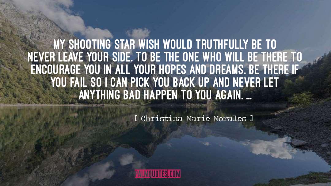 Shooting Star quotes by Christina Marie Morales