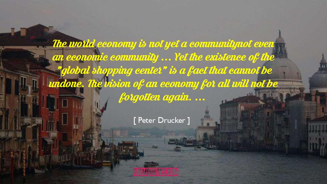 Shopping Centers quotes by Peter Drucker