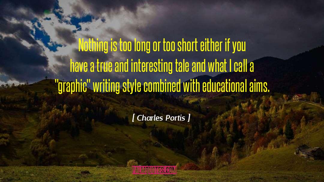 Short Arabic quotes by Charles Portis