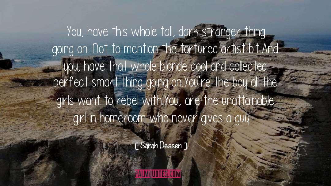 Short Cool Boy quotes by Sarah Dessen