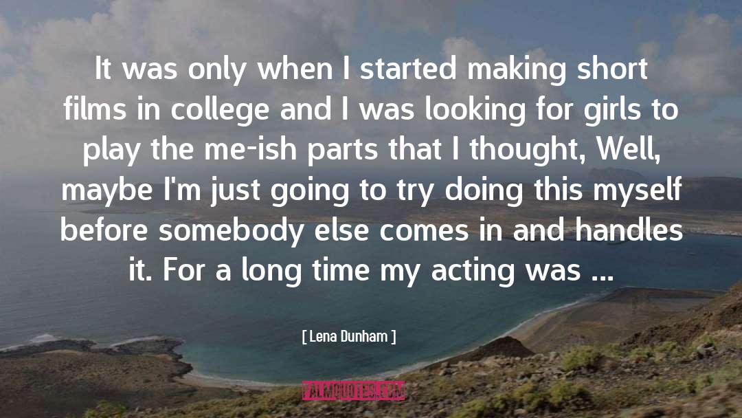 Short Dance quotes by Lena Dunham
