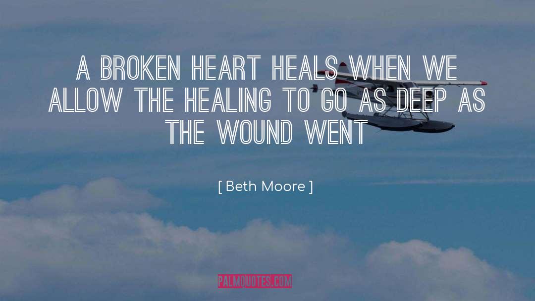 Short Deep Broken quotes by Beth Moore