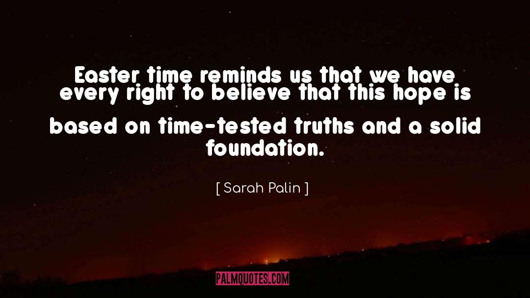 Short Easter Religious quotes by Sarah Palin