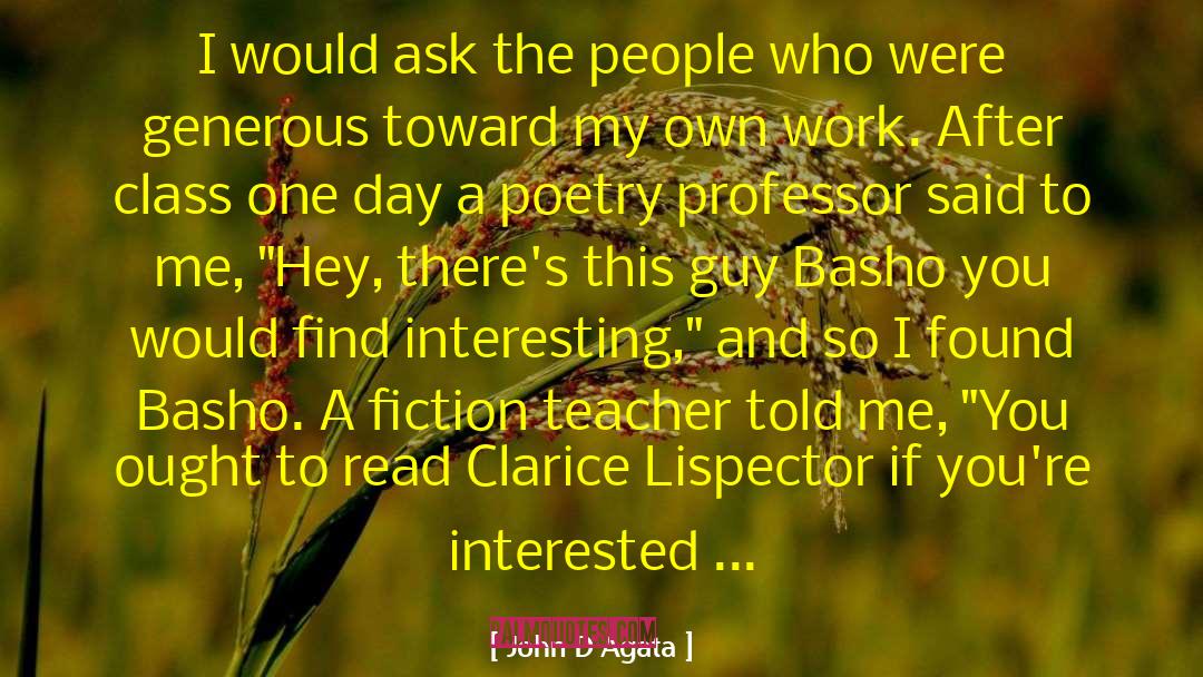 Short Fiction quotes by John D'Agata