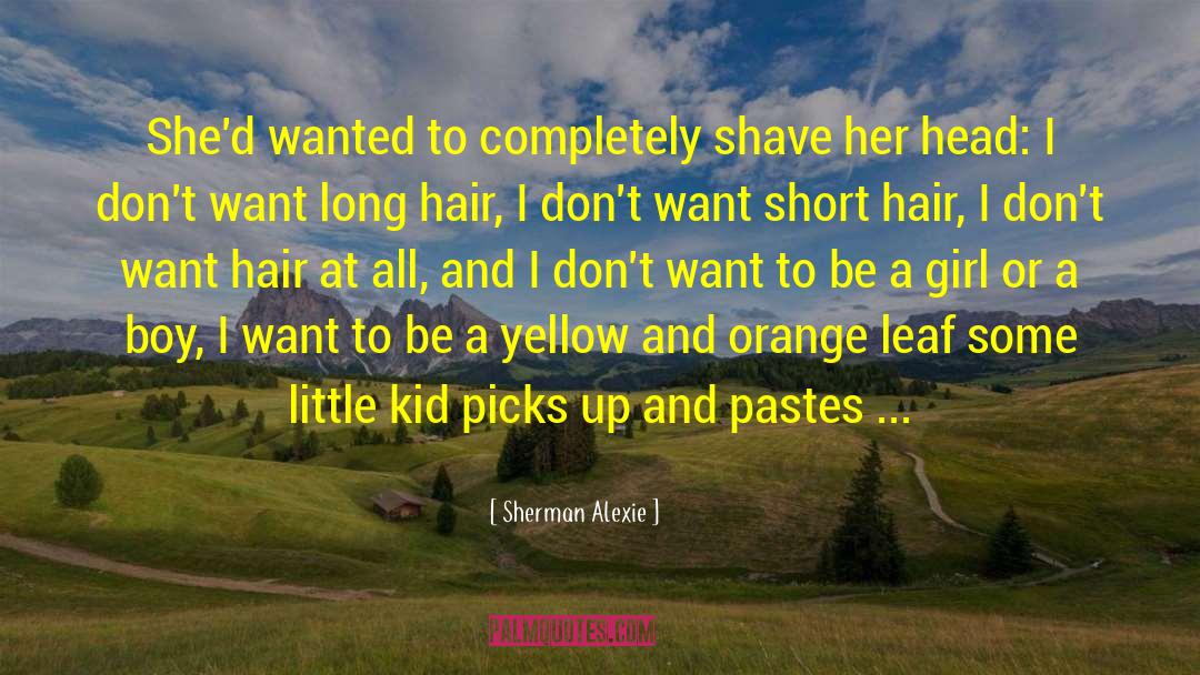 Short Hair quotes by Sherman Alexie