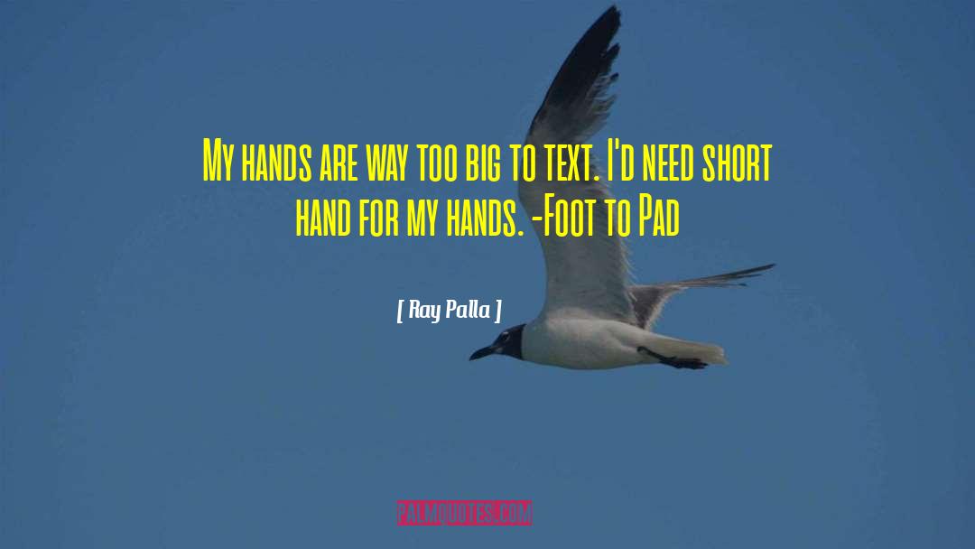 Short Hand quotes by Ray Palla