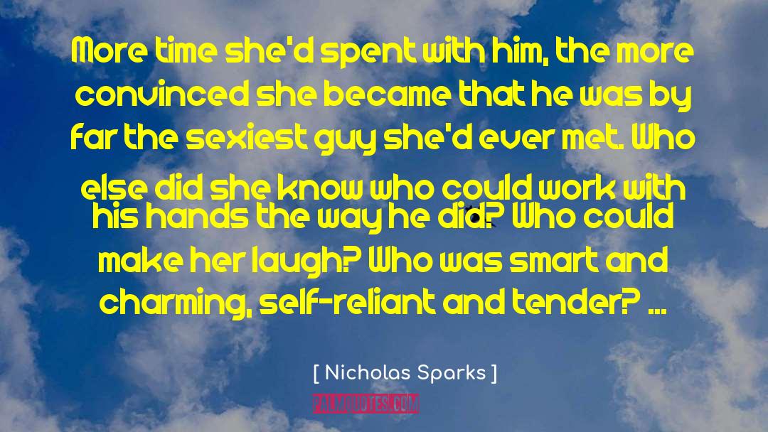 Short Laugh quotes by Nicholas Sparks