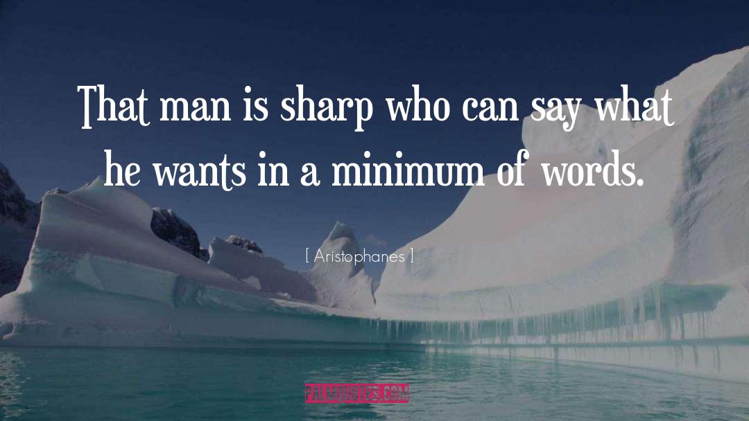 Short Man quotes by Aristophanes