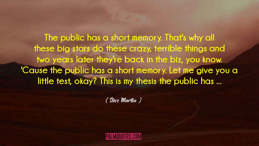 Short Memory quotes by Steve Martin