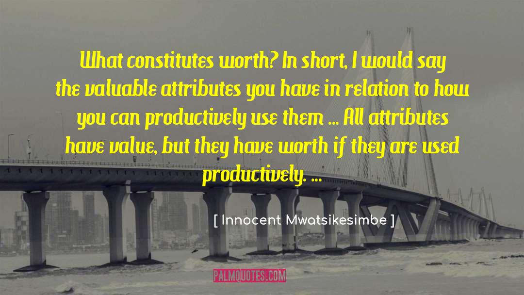 Short Self Belief quotes by Innocent Mwatsikesimbe