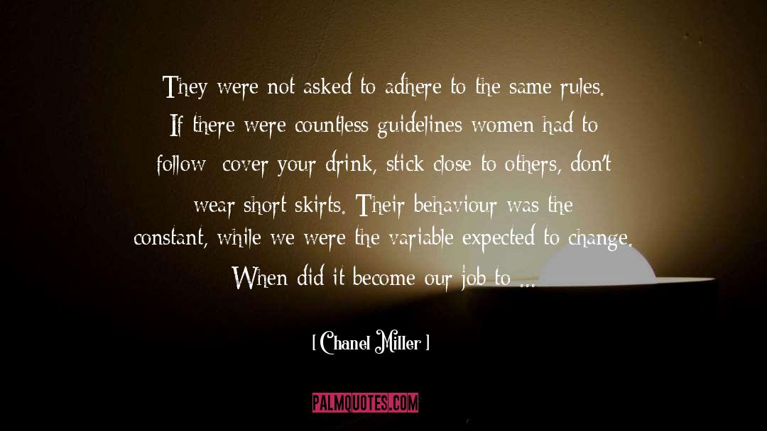 Short Skirts quotes by Chanel Miller