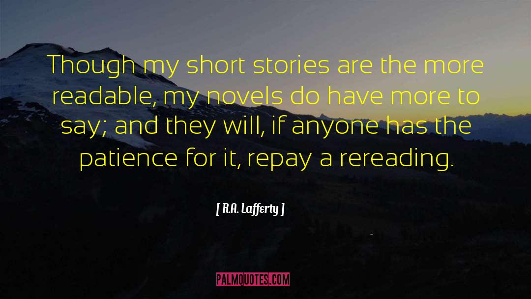 Short Stories Italicized Or quotes by R.A. Lafferty