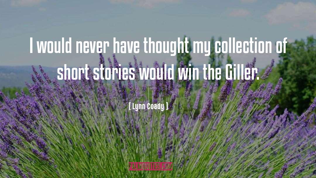 Short Stories Italicized Or quotes by Lynn Coady