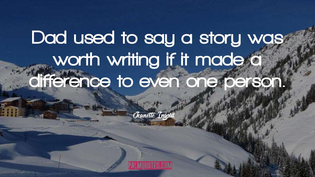 Short Story Writing quotes by Jeanette Ingold