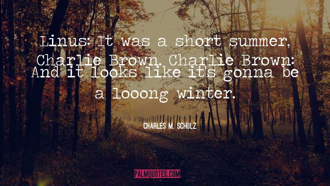 Short Summer quotes by Charles M. Schulz
