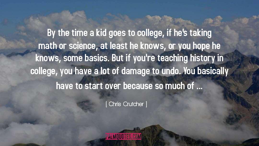 Short Teaching quotes by Chris Crutcher