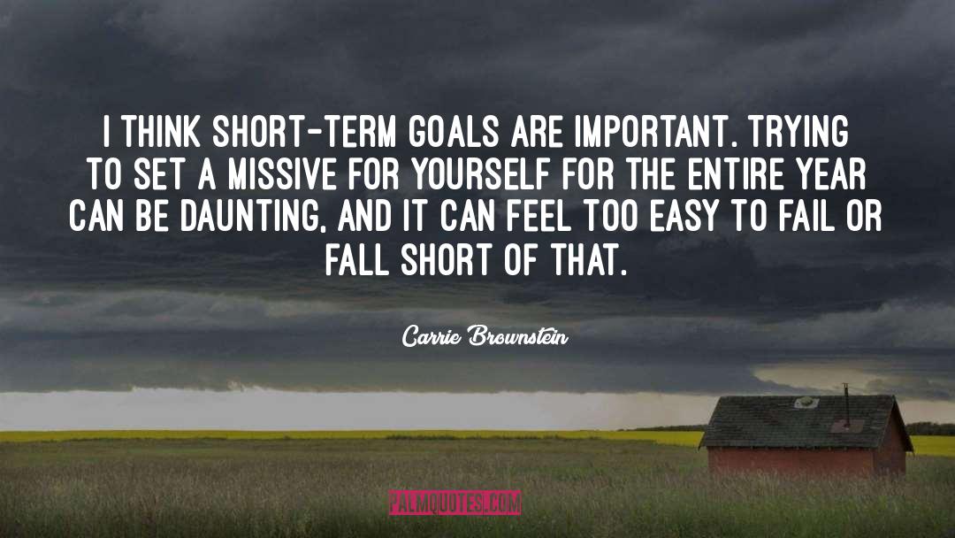 Short Term Goals quotes by Carrie Brownstein