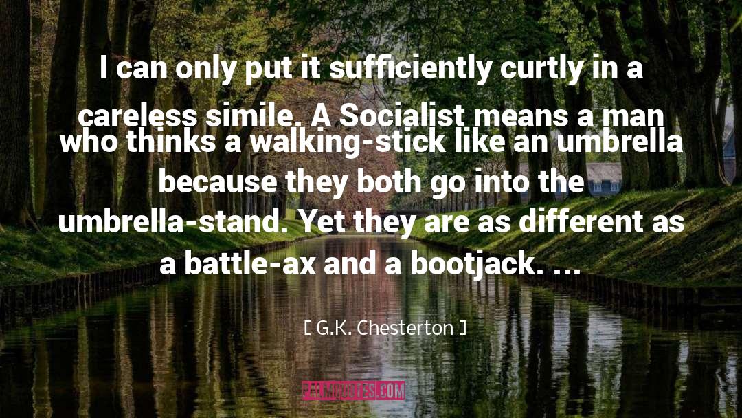 Short Umbrella quotes by G.K. Chesterton